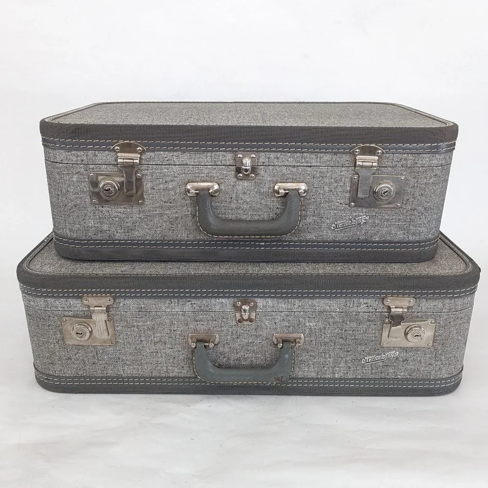 💼✈️ Vintage TravelJoy Locking Hardshell Suitcase ✈️💼